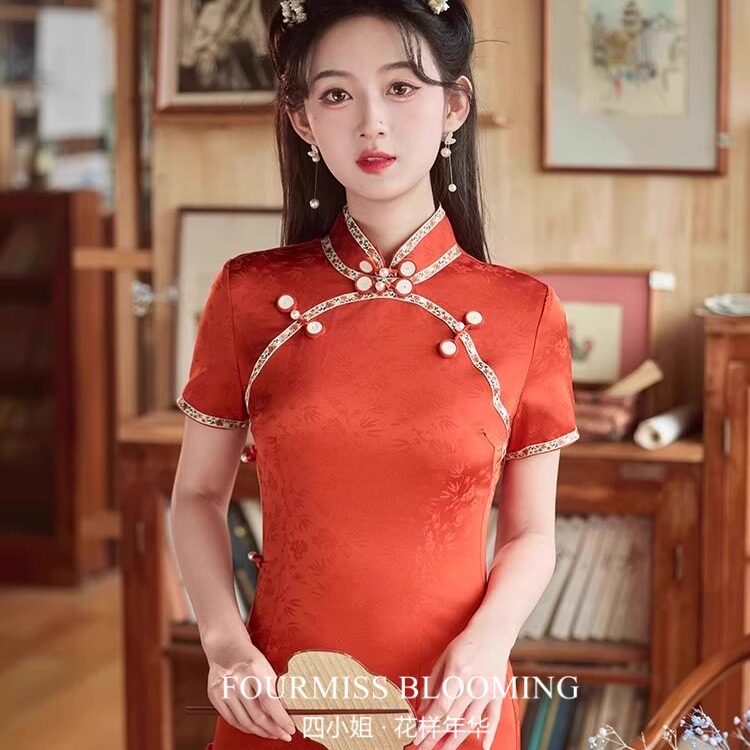 【花样年华】国风旗袍|新中式复古高端大气上档次改良订结婚礼服