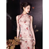 少女无袖 连衣裙 2025夏秋新中式 改良年轻版 花样年华 国风旗袍