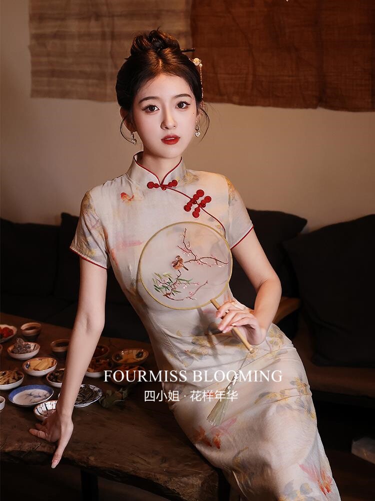 【花样年华】国风旗袍|夏季新款2026少女送考年轻改良连衣裙气质