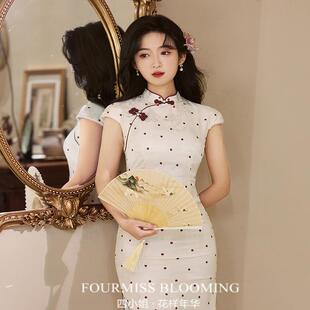 【花样年华】国风旗袍|波点2026春夏新款素雅中式少女改良连衣裙
