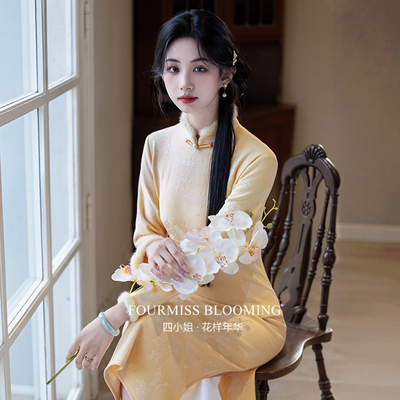 2025新款黄色加绒冬装女