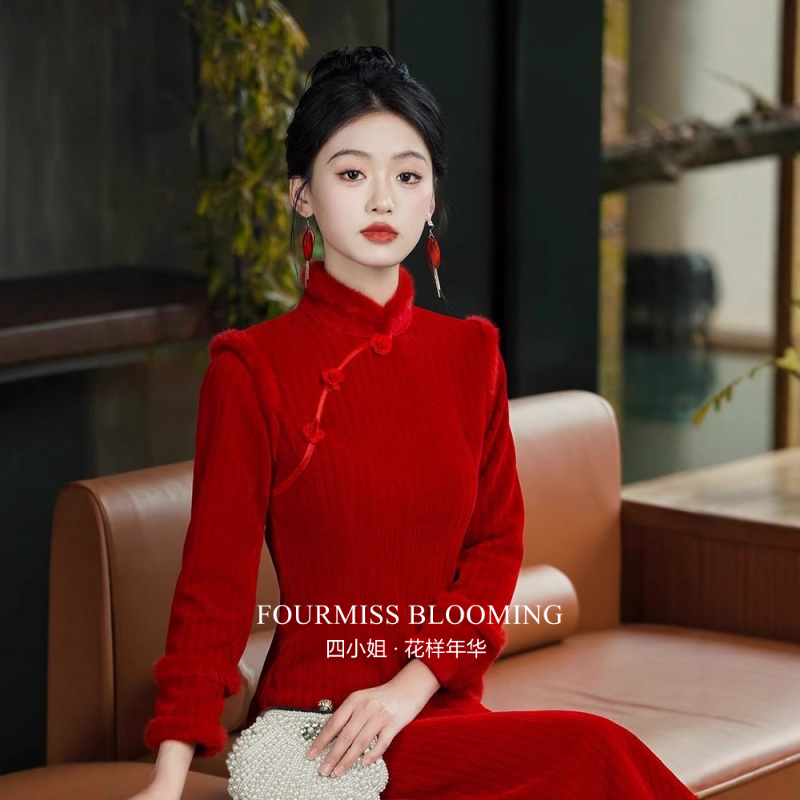 2025新款红色新中式新娘礼服