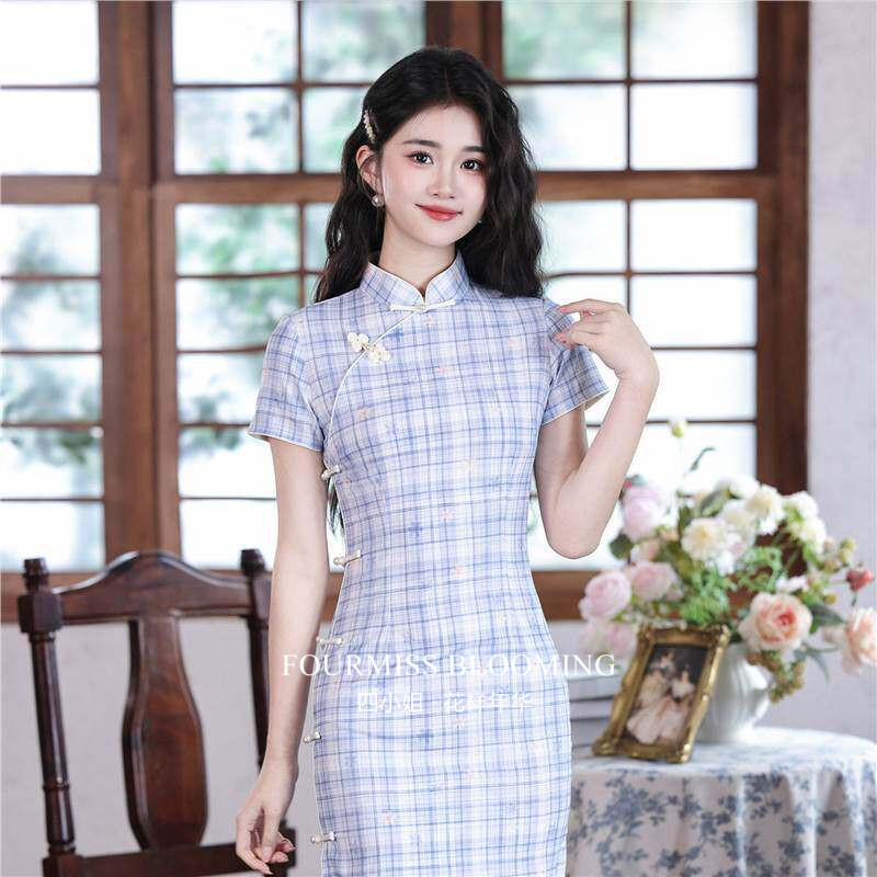 新中式少女学院风夏裙