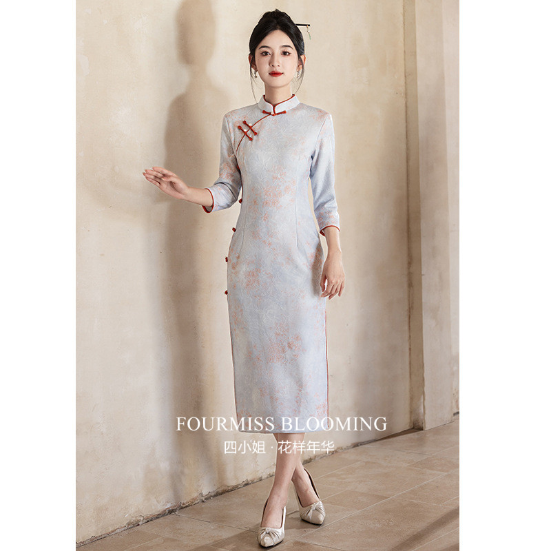 【花样年华】国风旗袍|长袖女新中式小个子连衣裙巨好看复古气质