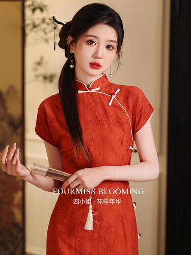 长款中式夏季改良旗袍