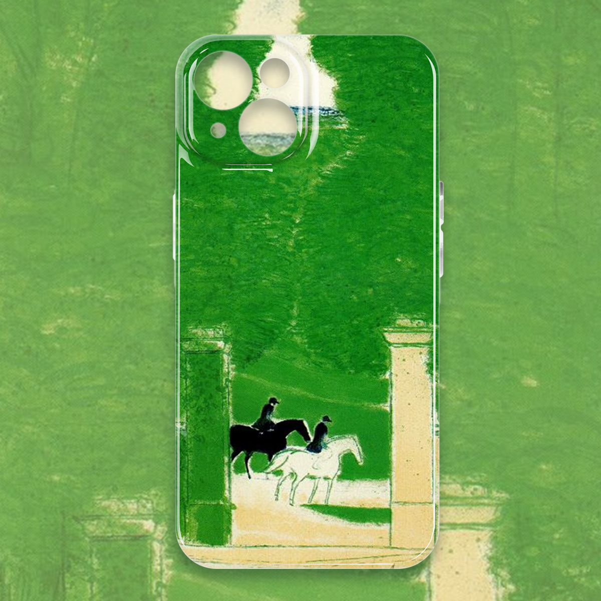 iPhone光面菲林软壳复古油画