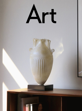 艺术感中古花瓶玄关装饰法式复古摆件客厅插花水培器皿轻奢高级感