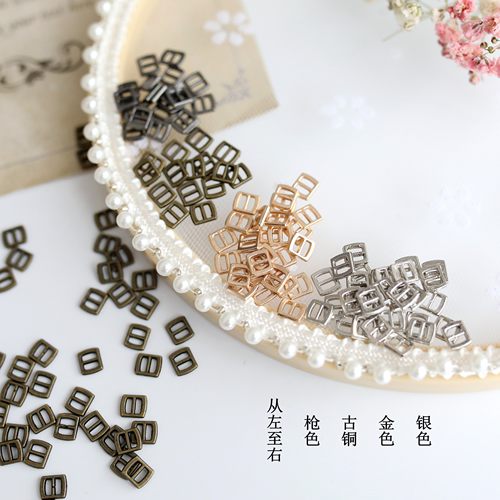 3mm五金娃娃辅料迷你日字扣 超小皮带bjd娃娃配件手工DIY娃衣扣子