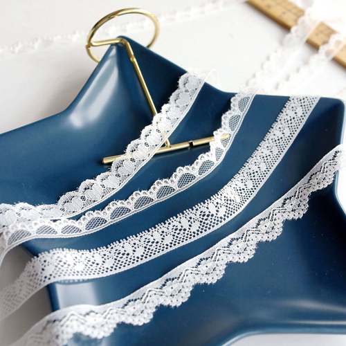 台版精致薄蕾丝花边带 丝带 蝴蝶结发饰手工diy装饰衣服花边道具