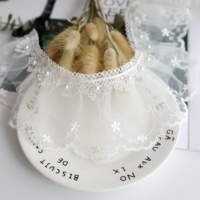 diy服装辅料欧根纱8cm洋装褶皱