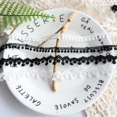 娃衣辅料 水溶豆豆花边 装饰衣领裙边diy发饰项链服装 流苏蕾丝边