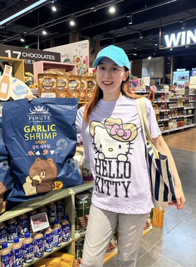2026夏季新款韩版韩国东大门紫色hellokitty猫字母短袖T恤夏装女