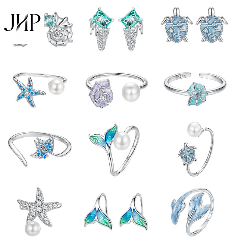 锦河畔925纯银海龟首饰套装