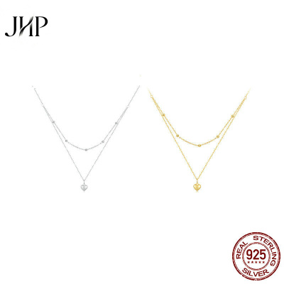 锦河畔S925纯银爱心项链