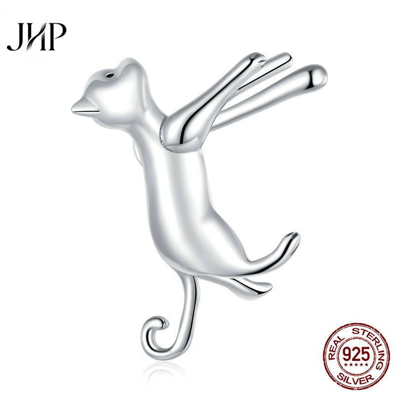 锦河畔925银小猫耳夹单只