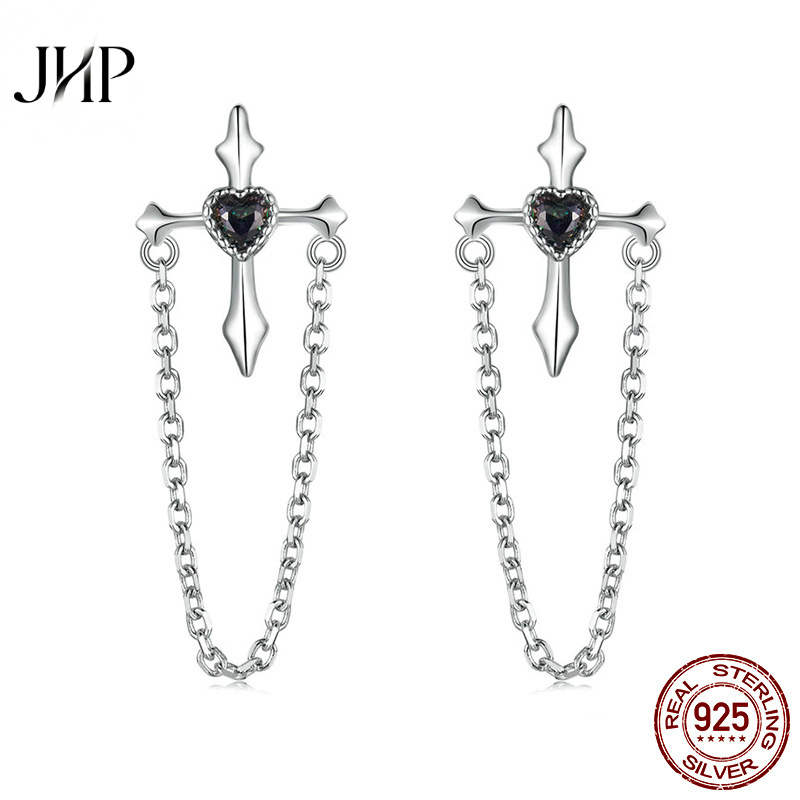 锦河畔万圣节纯银耳钉