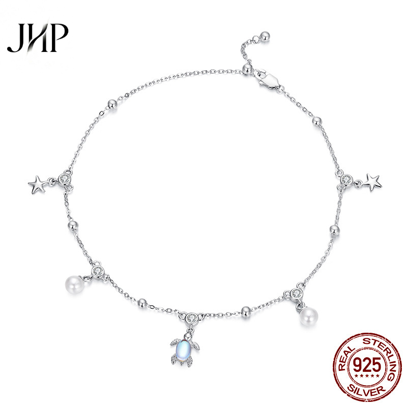 锦河畔S925纯银海龟脚链