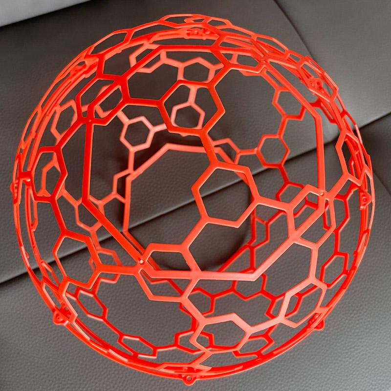 GT2足球无人机空心杯1020电机配件球体主架外圈充电线桨叶护架池