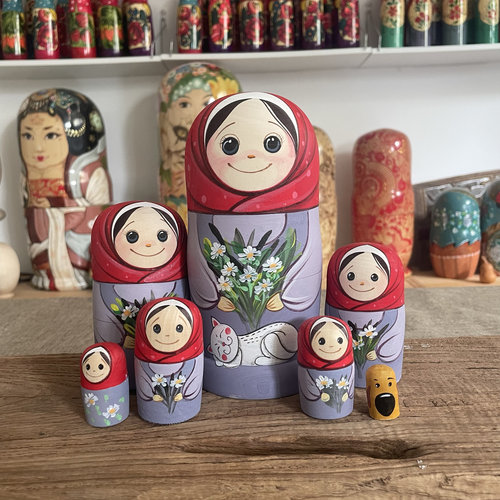 俄罗斯特色7层套娃礼物进口玩具