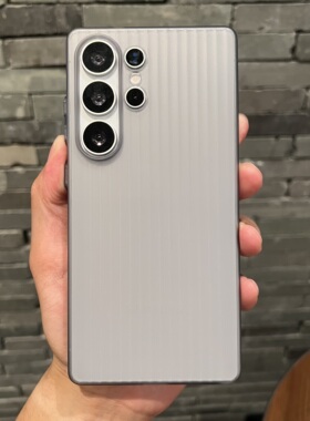 磨砂黑灰色瓦楞行李箱硬壳适用三星S25+手机壳高级超薄GalaxyS25plus保护套S25U全包S25Ultra条纹防摔男女款