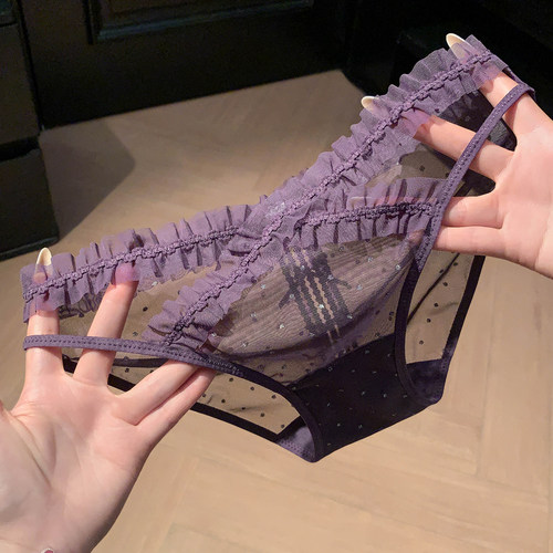 法式网纱镂空性感女三角裤