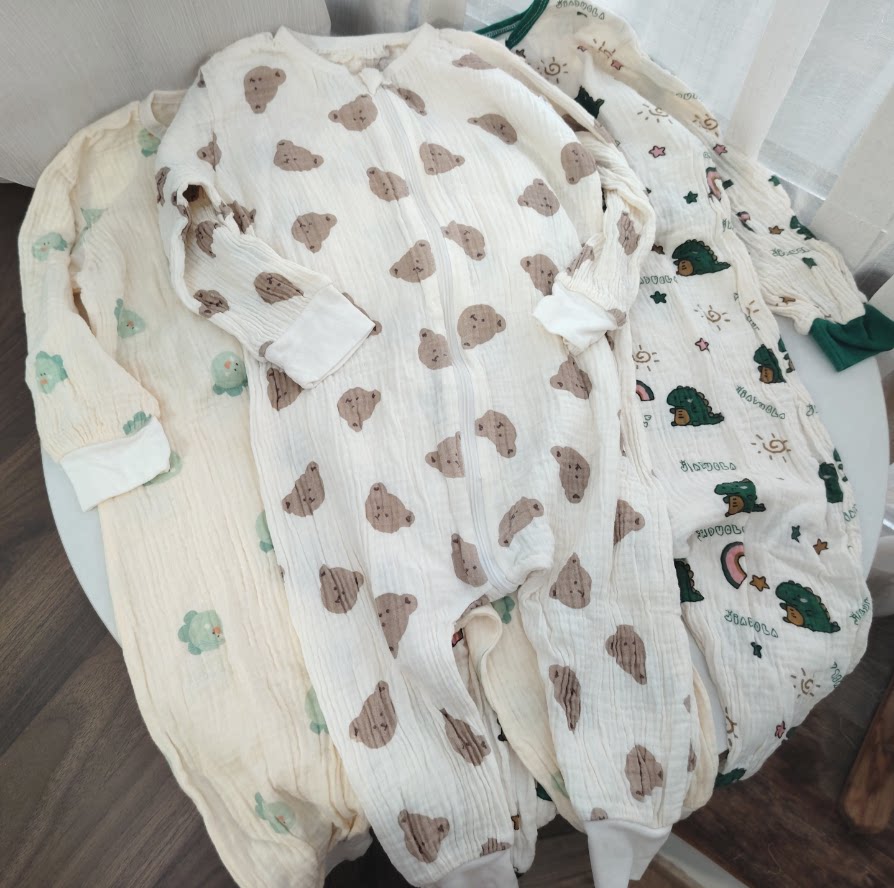 双向拉链3-4岁棉纱睡袋男女宝宝春夏季透气睡衣儿童空调房防踢被