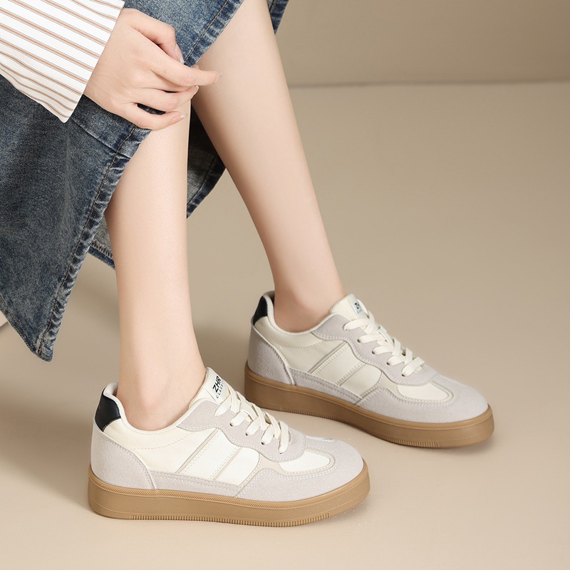 ZHR则则休闲增高德训鞋2025新款板鞋小白鞋复古百搭内增高运动鞋