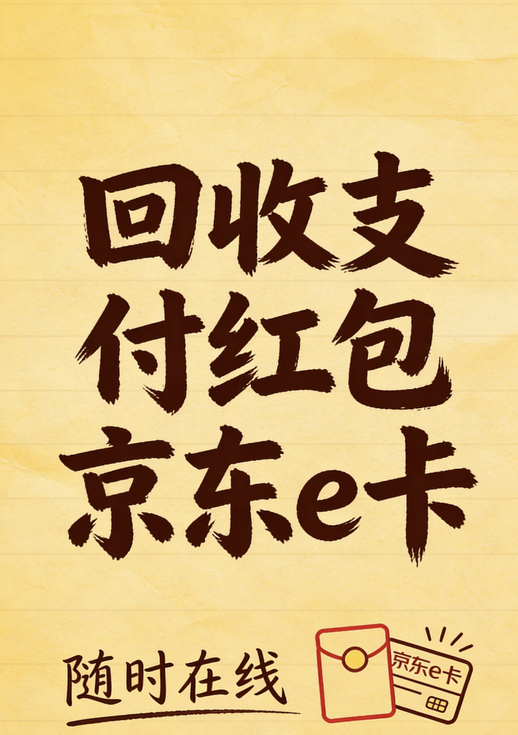 收京东e卡100/500/1000/2000元面值卡，实体，线上都收，秒回秒回图片