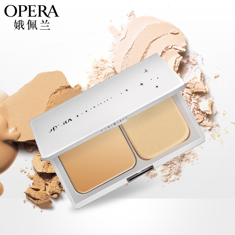 娥佩兰粉饼丝薄透气粉饼干湿定妆修容遮瑕保湿上妆补妆彩妆