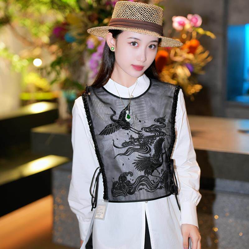 蓝大【蝉鸣】桑蚕丝衣服配饰搭片5225/5239 - 实物图