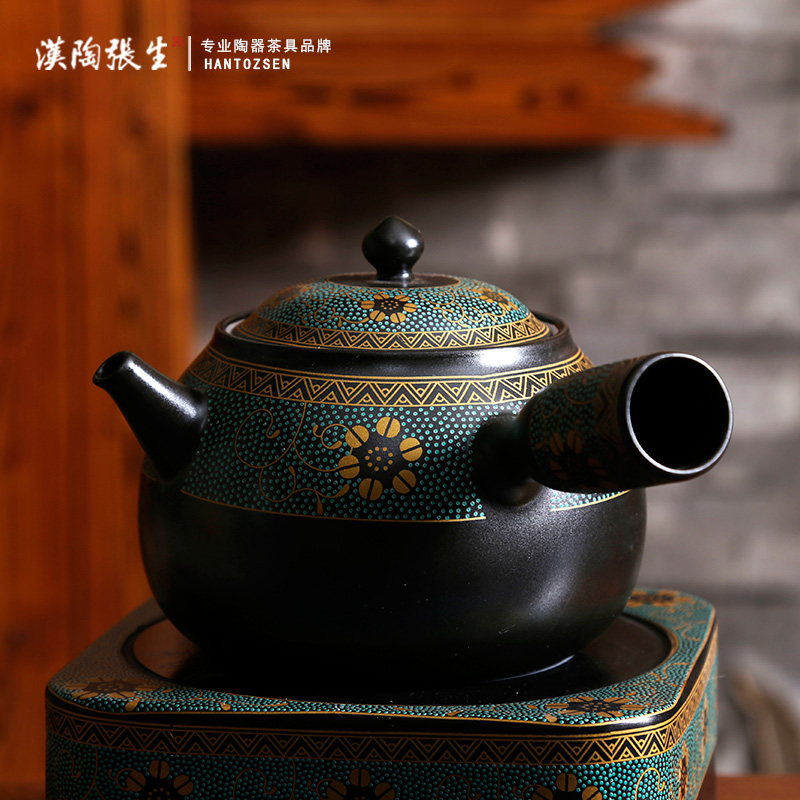 汉陶张生烧水煮茶两用壶
