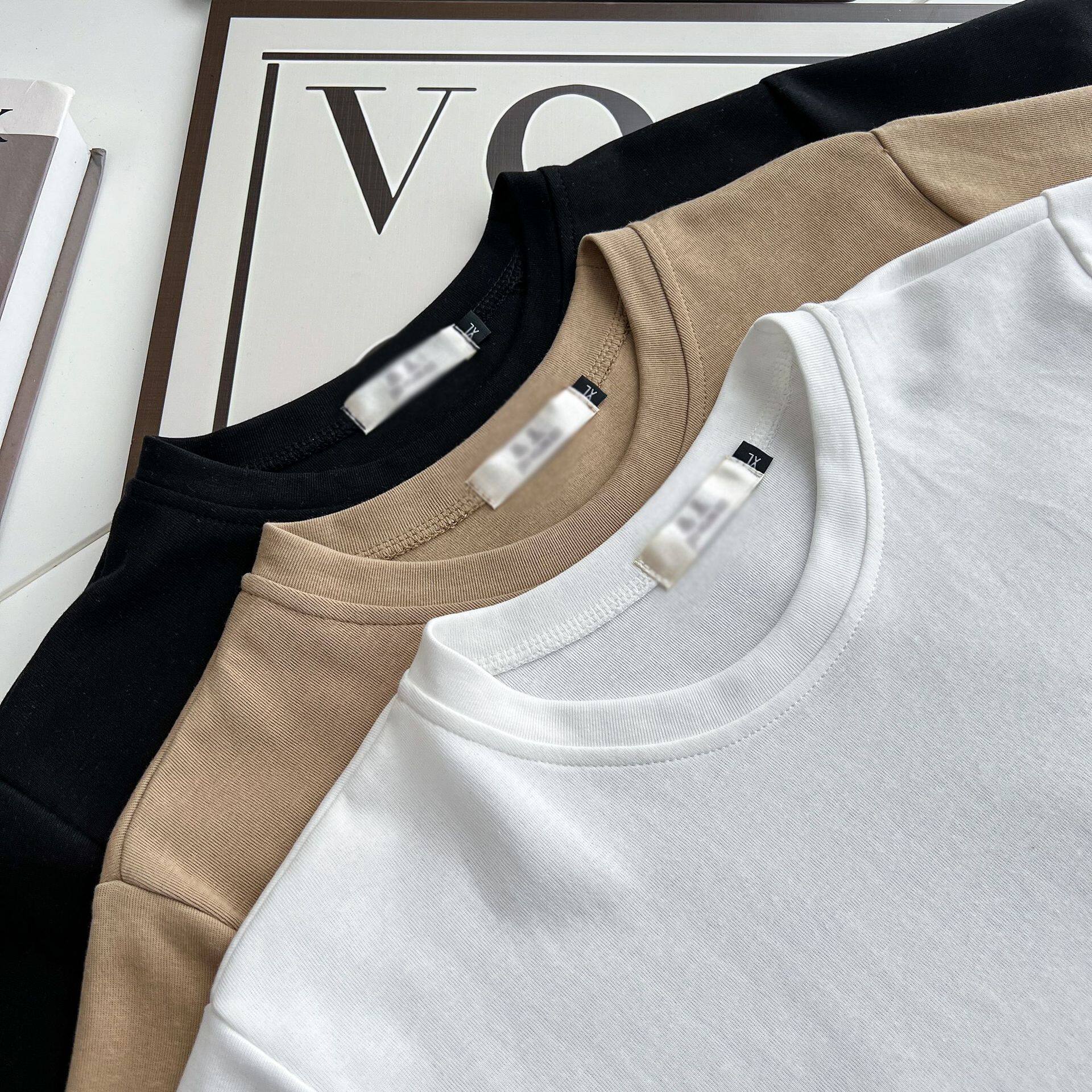 여름 여성용 뚱뚱한 MM 솔리드 컬러 반팔 티셔츠 200 파운드 대형 심플 다용도 포켓 느슨한 배 덮는 어깨 탑