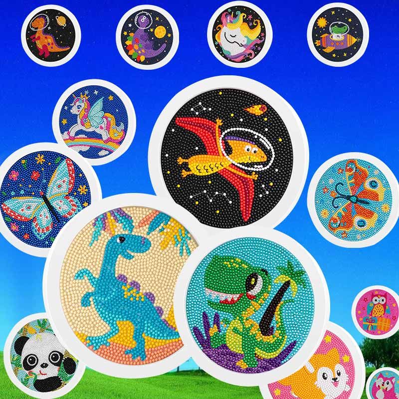 幼儿园儿童手工diy粘贴画益智玩具材料包钻石画小幅送圆框面装裱,玩具/童车/益智/积木/模型,手工创意粘贴类,淘宝优惠券,粉丝福利购,淘宝优惠卷