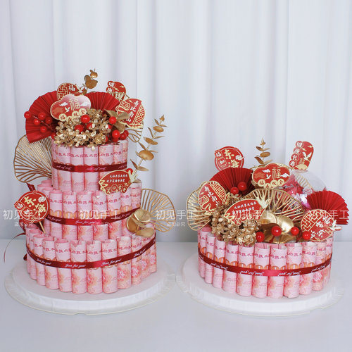 老人祝寿有钱花蛋糕送爸妈爷奶