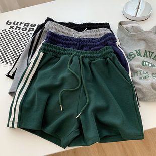 外穿学生跑步直筒休闲热裤 韩版 宽松显瘦新款 女夏季 高腰运动短裤