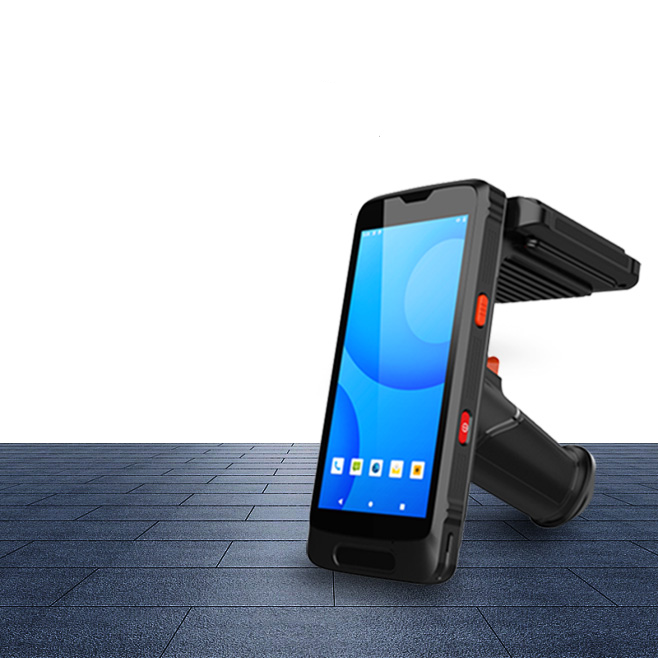 rfid手持机超高频远距离读写器终端条码pda仓库资产盘点扫描仪