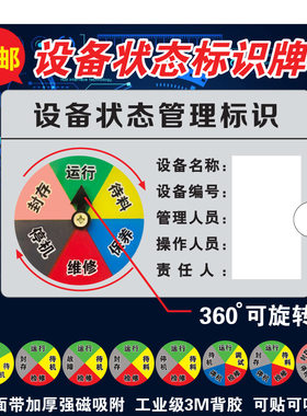 注塑机强磁旋转标牌设备状态