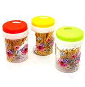 hộp trong suốt đựng bánh Dễ thương in tăm chai lọ tăm giữ trong suốt lật "Cửa hàng bách hóa" không chứa tăm - Trang chủ hộp đựng trang điểm