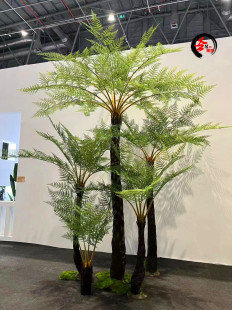 仿真桫椤树假沙罗树蕨类植物假树恐龙景观造景摆件博物馆景区装饰