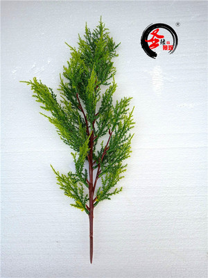 仿真小柏树叶子崖柏枝假树枝盆栽景小叶子塑料叶刺柏塔柏绿植假花