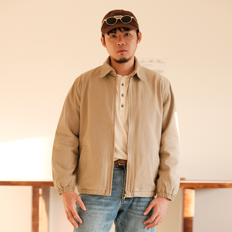 【权力】中古Remake商店男装复古哈灵顿翻领夹克工装休闲男外套