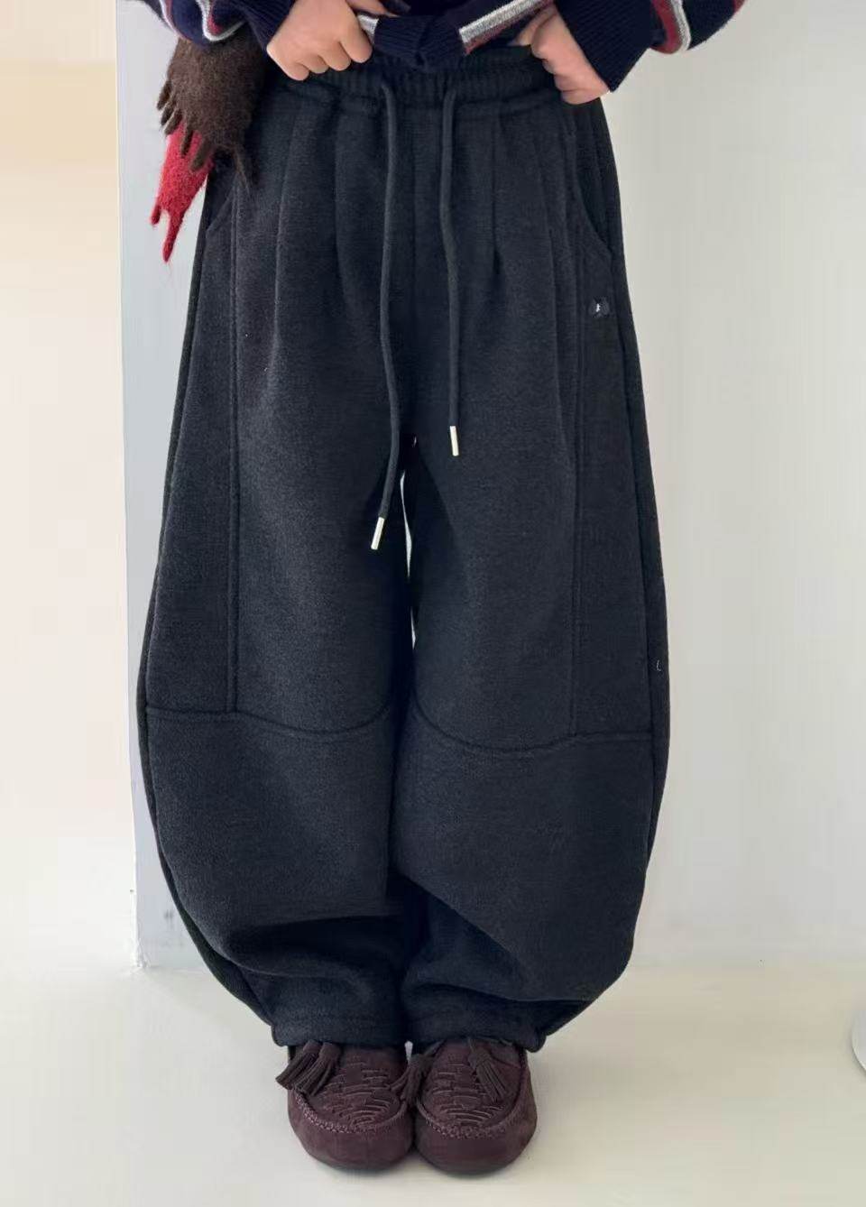 品牌童装25冬款新款弯刀裤呢料一体绒休闲裤儿童裤子中童女童,童装/婴儿装/亲子装,裤子,淘宝优惠券,粉丝福利购,淘宝优惠卷