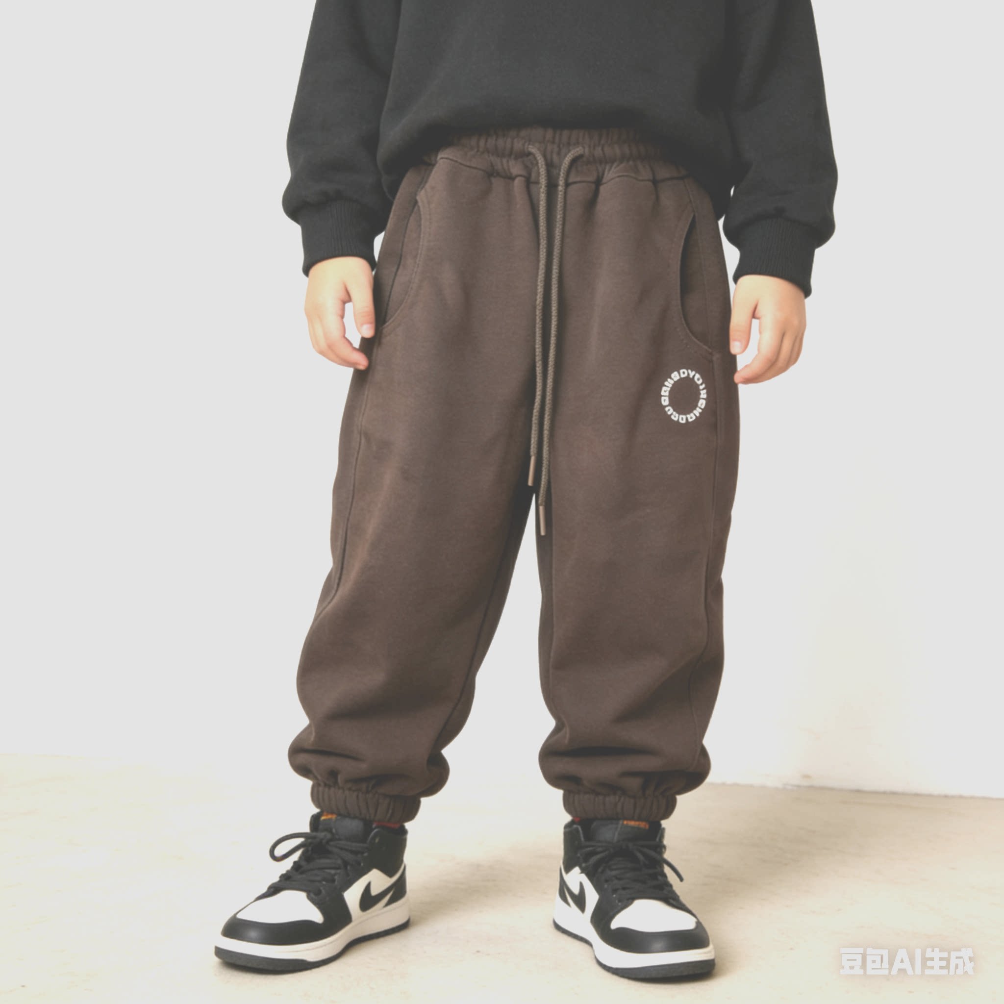 特价品牌童装秋款中童长裤针织休闲卫裤运动裤儿童男童女童