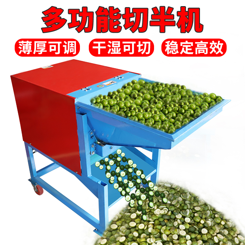 全自动枳壳切半机材川枳壳切碎机青皮枳壳加工多功能枳实切片