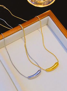 新款爆款钛钢项链女轻奢气质毛衣链不掉色百搭锁骨链颈链潮流网红