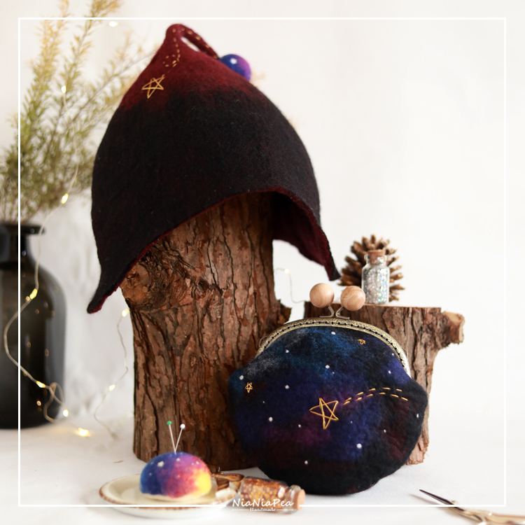 魔法女巫帽流星春秋冬diy材料包