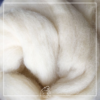 羊毛毡戳戳乐填充毛 手工DIY羊毛 动物制作纯羊毛 羊毛条分装20g