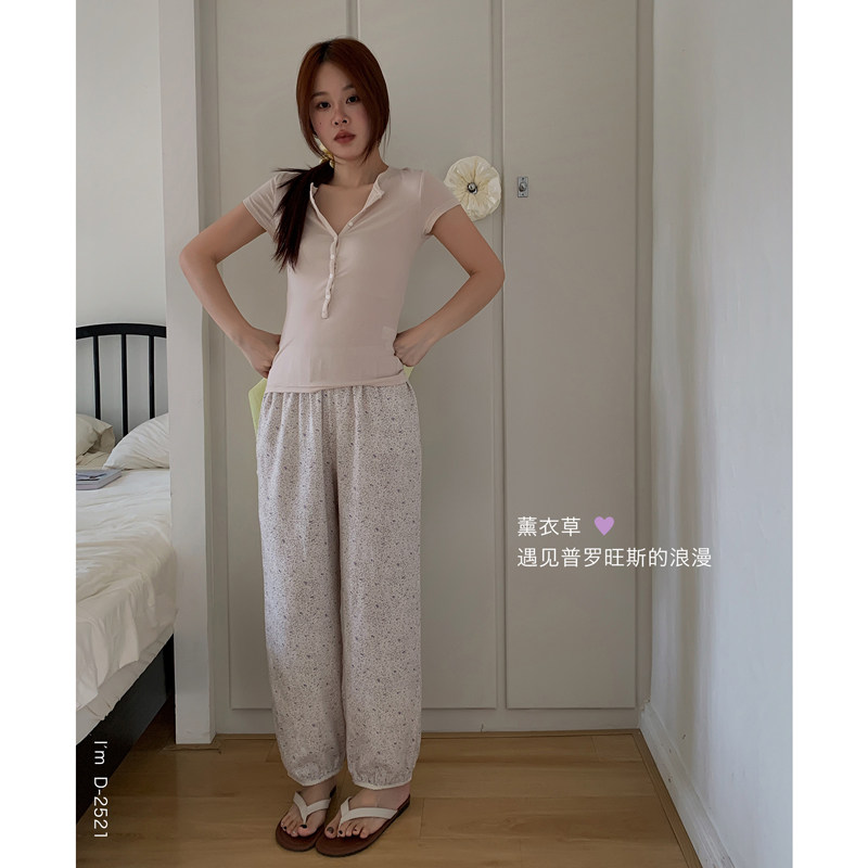 杜小宅江南晚风。竹棉宅宅裤日系灯笼裤女夏季薄款冰丝山本裤