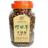 贵州省遵义特产农家干豆豉豆食湄潭野谷草干豆豉零食即食瓶装 350g