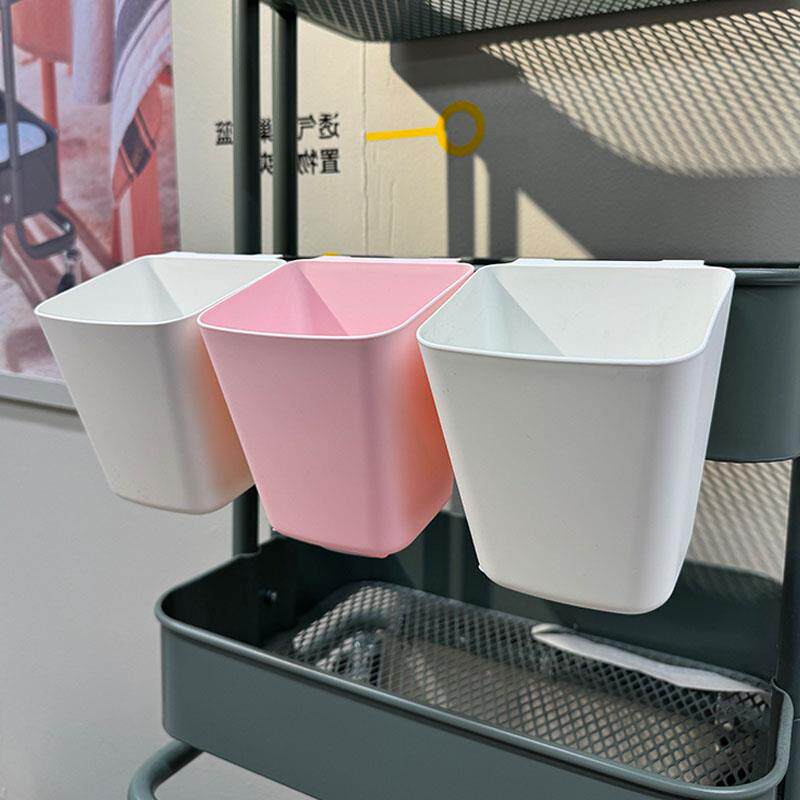 宜家IKEA苏纳思挂篮推车便携式收纳厨房餐具家用盛具塑料盒小挂桶